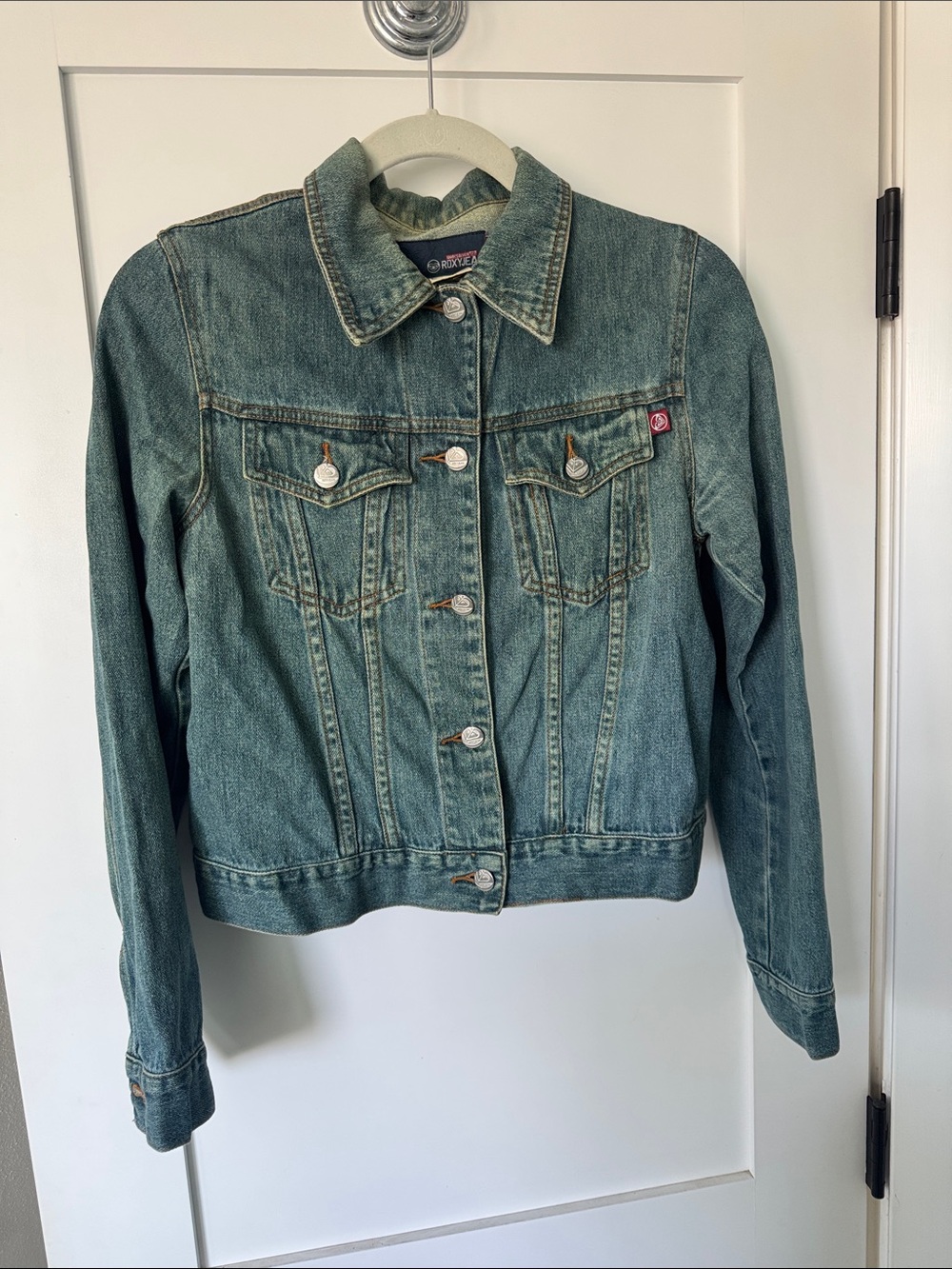 Roxy by Quiksilver Light Blue Denim Jean Jacket